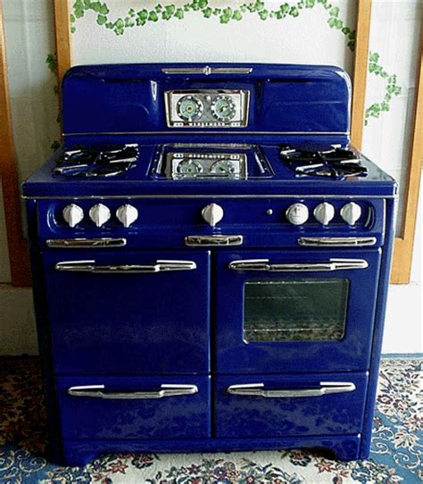 cobalt blue gas stove